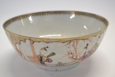 Lot 363 - An 18th Century Chinese porcelain punch bowl...