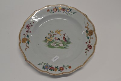 Lot 367 - An 18th Century Chinese porcelain plate of...