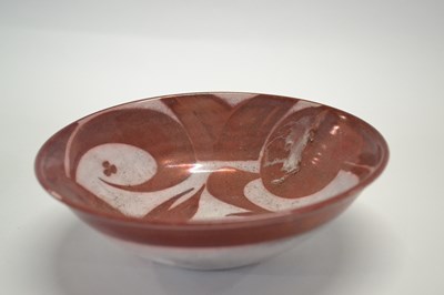 Lot 375 - An unusual Japanese porcelain lustre ware bowl,...