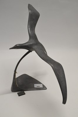 Lot 400 - A metal sculpture of a bird by Italian artist...