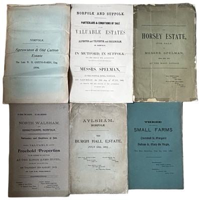 Lot 1256 - ONE PACKET: Sales particulars for various...