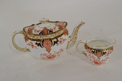 Lot 417 - An early 20th century Royal Crown Derby teapot...