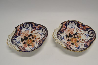 Lot 462 - A pair of mid 19th Century Derby shell dishes,...