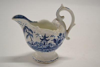 Lot 444 - An 18th Century English porcelain cream boat...