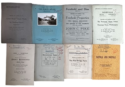 Lot 1247 - ONE PACKET: Sales particulars for various...