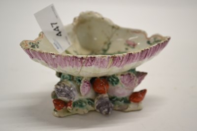 Lot 447 - An 18th Century Bow porcelain salt with...