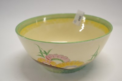 Lot 448 - A Clarice Cliff bowl in the Rhodanthe pattern...