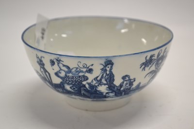 Lot 449 - A Caughley bowl with the rare La Terre pattern...