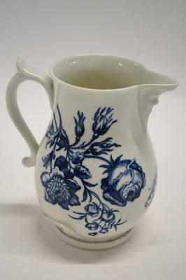 Lot 457 - An 18th Century Worcester porcelain mask jug...