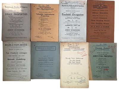 Lot 1249 - ONE PACKET: Sales particulars for various...