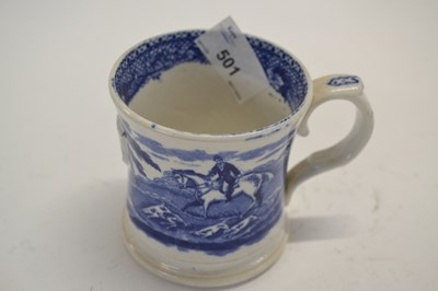 Lot 501 - A mid 19th Century flared pottery mug with...