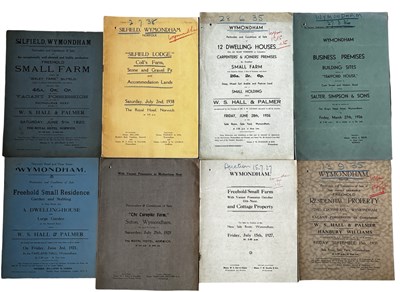 Lot 1253 - ONE PACKET: Sales particulars for various...