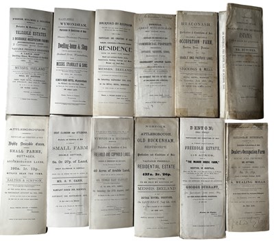 Lot 1242 - ONE PACKET: Sales parriculars for various...