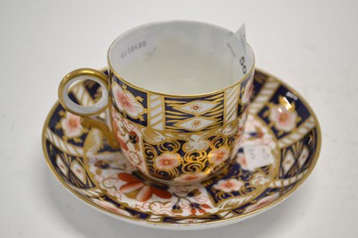 Lot 506 - A Royal Crown Derby cup and saucer in Imari style