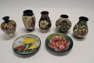 Lot 525 - Two Moorcroft pin dishes, one modelled with...