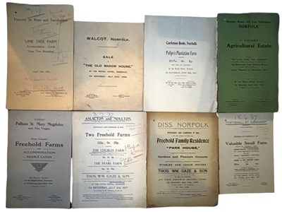 Lot 1228 - ONE PACKET: Sales particulars for various...