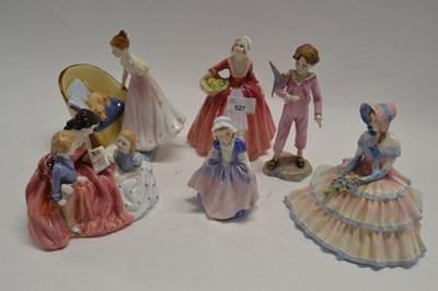 Lot 527 - Group of Royal Doulton figurines including...