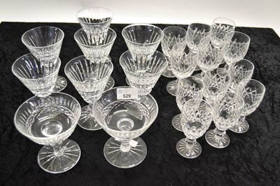 Lot 529 - A suite of Waterford glass including six large...