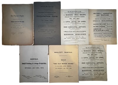 Lot 1231 - ONE PACKET: Sales particulars for various...