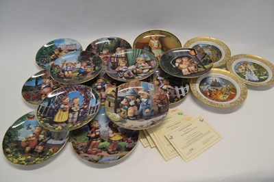 Lot 548 - A group of collectors plates by Hummel,...