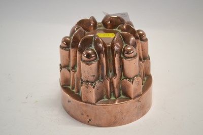 Lot 551 - A Victorian copper jelly mould