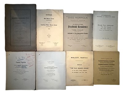 Lot 1230 - ONE PACKET: Sales particulars for various...