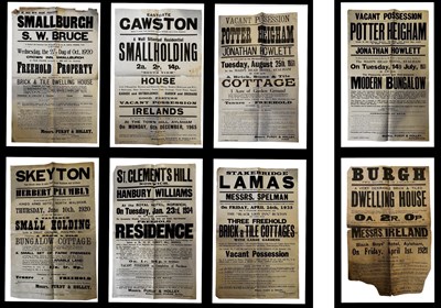 Lot 1261 - ONE PACKET: Antiquarian sales posters for...