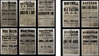 Lot 1265 - ONE PACKET: Antiquarian sales posters for...