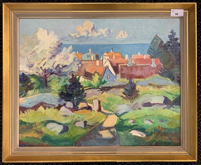 Lot 56 - Niels Stougaard (1906-1987), Danish landscape...