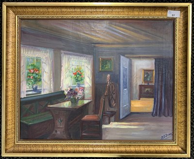 Lot 57 - Ingeborg Dubois (Danish, 1897-1970), Interior...