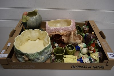 Lot 216 - BOX OF VARIOUS SYLVAC AND OTHER CERAMICS, ALL...