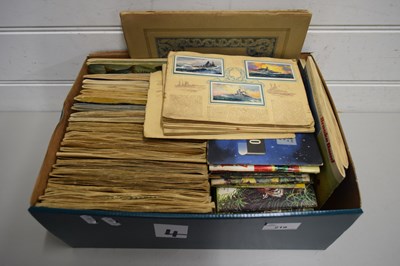 Lot 219 - BOX CONTAINING ALBUMS OF VARIOUS BROOKE BOND...