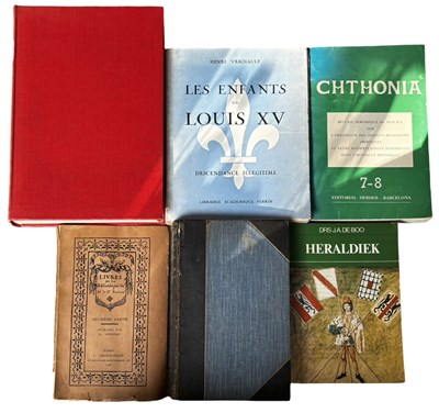 Lot 35 - HERALDRY INTEREST [FRENCH LANGUAGE]: 6 Titles:...