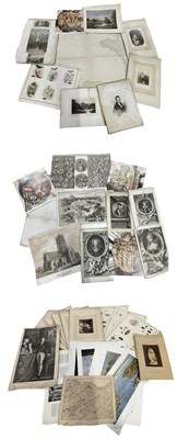 Lot 1184 - A mixed lot of ephemera to include engraved...