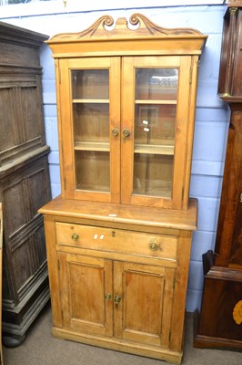 Lot 564 - Victorian pine dresser of small proportions,...