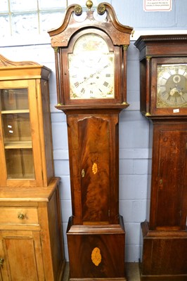 Lot 565 - Doughty, Wisbech - A Georgian long case clock...