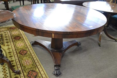 Lot 568 - A large mid 19th Century rosewood centre table...