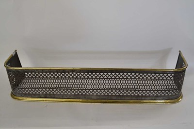 Lot 571 - A Georgian steel and brass mounted pierced...