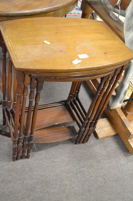 Lot 576 - An Edwardian quartet of nesting mahogany...