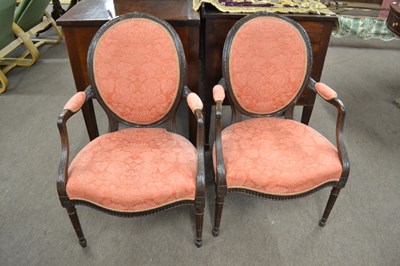 Lot 590 - A pair of late 18th Century French mahogany...