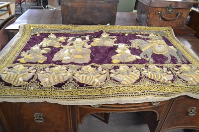 Lot 592 - A vintage Burmese Kalanga, 85 x 133cm