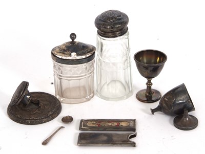 Lot 21 - Mixed Lot:  A hallmarked silver cased rolling...