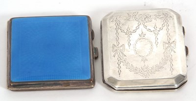 Lot 30 - A George V silver cigarette case of...