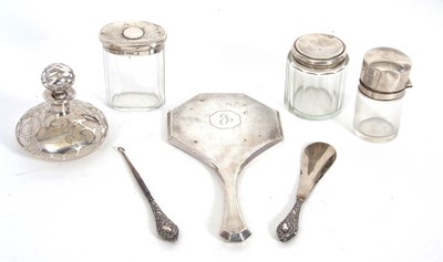 Lot 35 - Mixed Lot: Sterling silver overlaid glass...