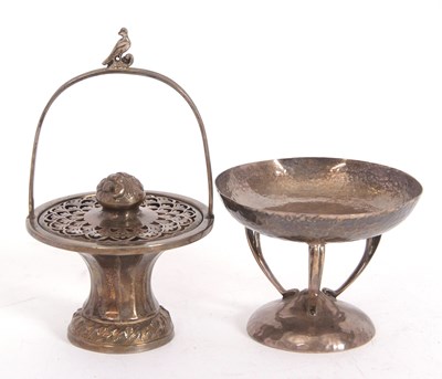 Lot 60 - Mixed Lot: An Arts & Crafts small pedestal...