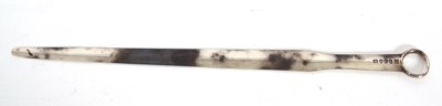 Lot 61 - A George III silver meat skewer of typical...