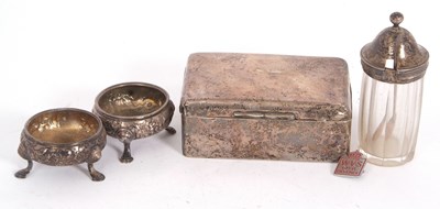 Lot 70 - Mixed Lot: A pair of George II silver cauldron...