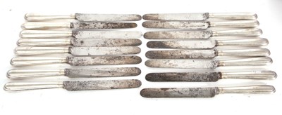 Lot 86 - A group of fifteen Georgian table knives...