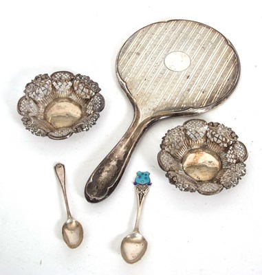 Lot 91 - Mixed Lot: A pair of Victorian silver pierced...