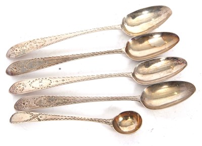 Lot 95 - Mixed Lot: Four antique Irish silver long...